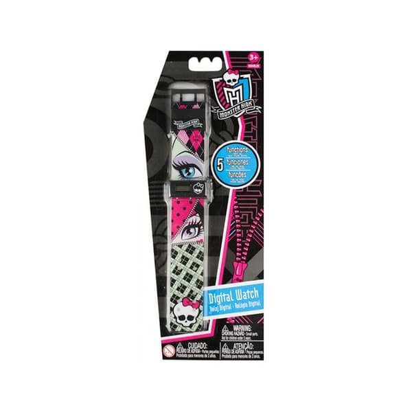 Monster High School Blister Erasers (Pack of 4) Black/Pink/Blue One Size