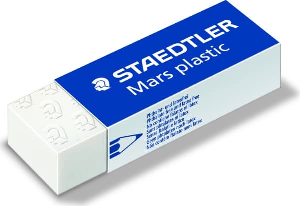 STAEDTLER Viskelr Mars Plastic 65x23x13mm (20 stk.)