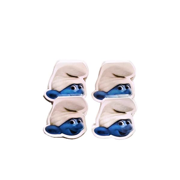 The Smurfs Formad suddgummi (4-pack) White/Blue One Size