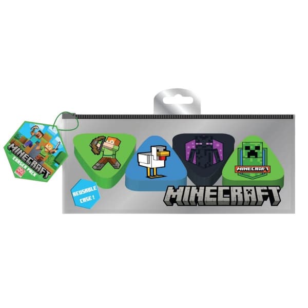 Minecraft Icon Erasers Set (Pack of 4) | CDON