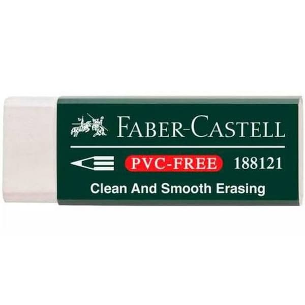 Suddgummi Faber-Castell Vit (20 antal)