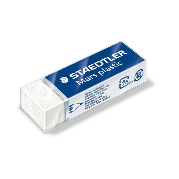 Pyyhekumi Staedtler Valkoinen 6,5 x 2,3 x 1,3 cm (20 osaa)