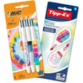 Miniatyrbild 1 av 4: BIC Tie Dye skrivbordsset med 4-färgs BIC Tie Dye kulspetspennor och Mini Pocket Mouse korrigeringstejper med matchande design
