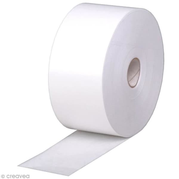 Roll of White gummed kraft - 7 cm x 200 meter Billig gummed kraft från Clairefontaine varumärke för Fine Arts och kreativa hobbyer,