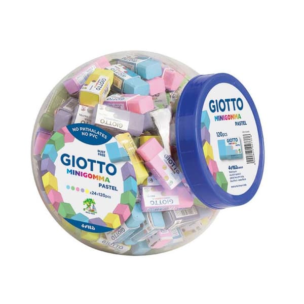 Sudgummiset Giotto MiniGomma Multicolour Bakverk 120 Delar