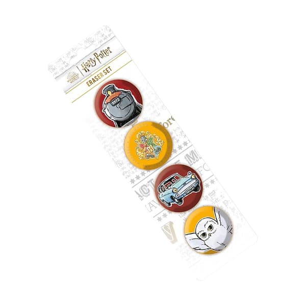 Harry Potter Hogwarts Eraser Set (Pack of 4)