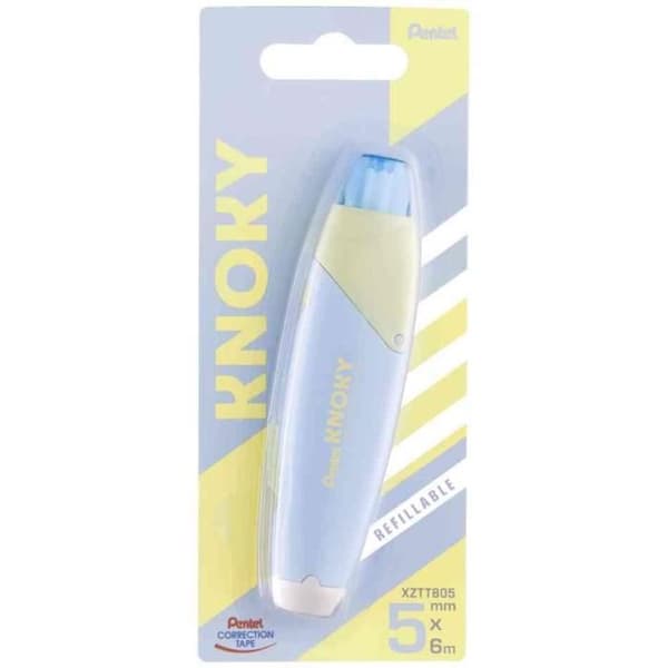 Infällbar korrigeringstejp - PENTEL - KNOKY - 5mm x 6m - Pennformat