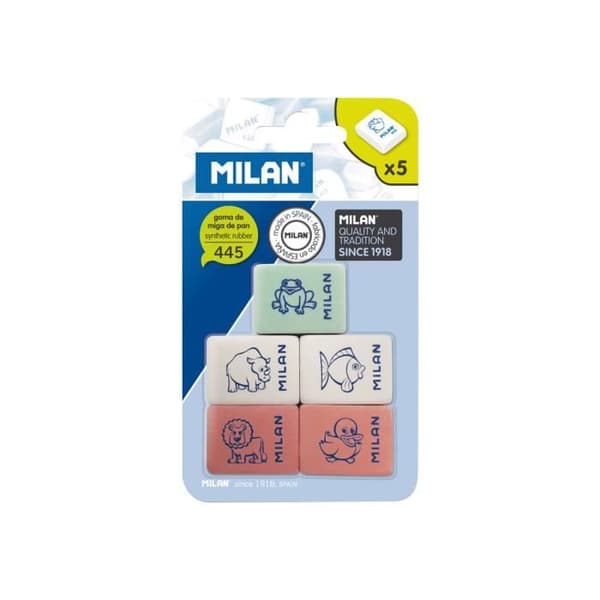 MILAN 445 Syntetgummi suddgummi (pack om 5)