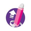 Miniatyrbild 4 av 4: Infällbart suddgummi - MAPED - Barbie - Rosa - Med påfyllning - Lättanvänt roterande system
