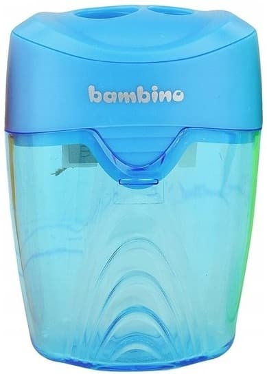 Dobbelt skærper med beholder Bambino nr.3035