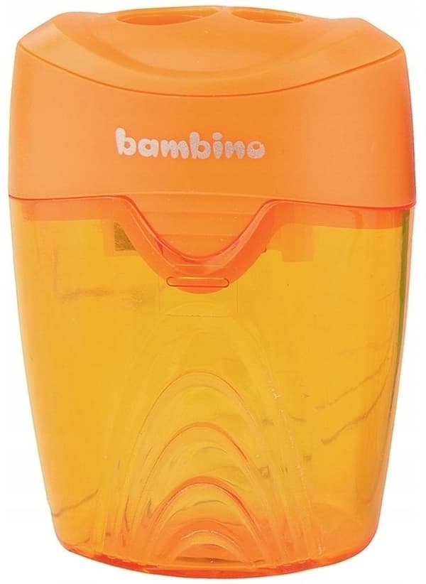 Dobbelt skærper med beholder Bambino nr.3035