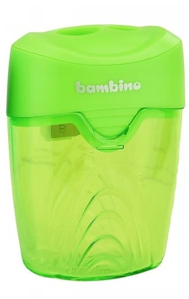Dobbelt skærper med beholder Bambino nr.3035