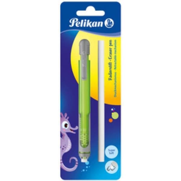 Pelikan Eraser-penna levereras med extra suddgummi, 0,000000 Svart