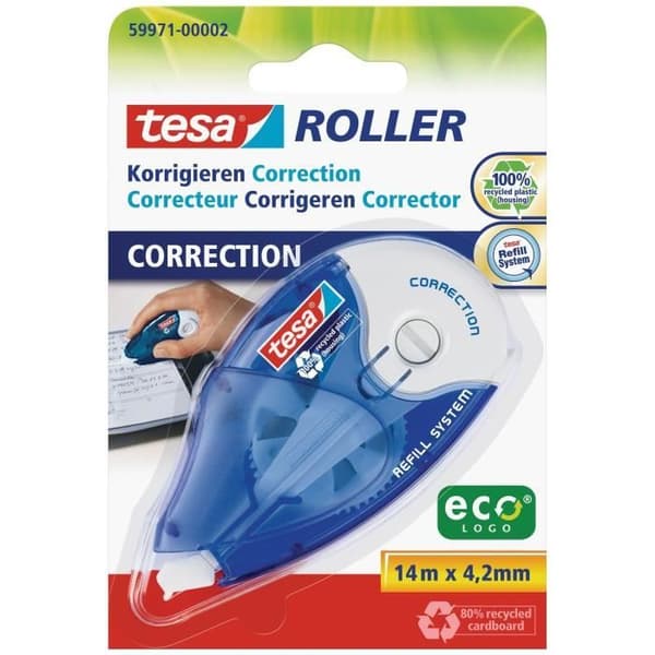 TESA Uppladdningsbar rollerball Korrigering - 4,2 mm