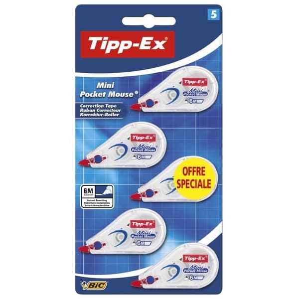 Tipp-Ex® - Tipp-Ex® Mini Pocket Mouse® korrigeringsband x 5