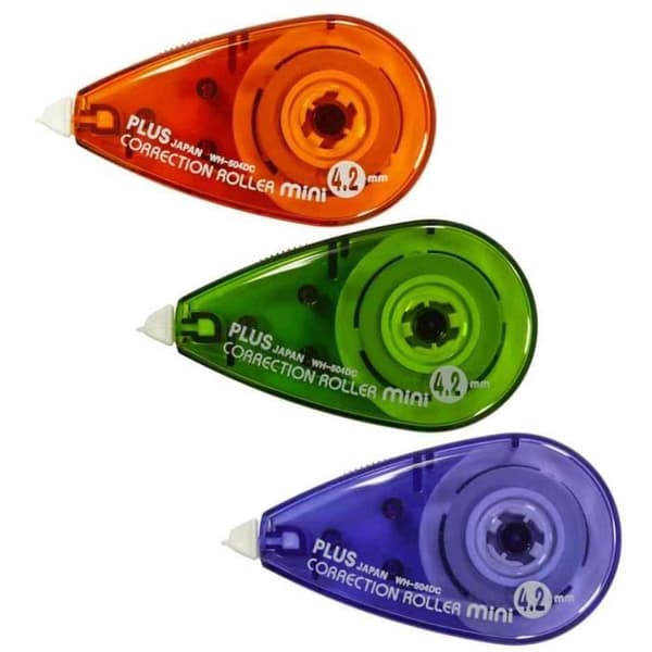 Set med 3 MINI korrigeringsrullar 4,2 mm x 6 m Assorted