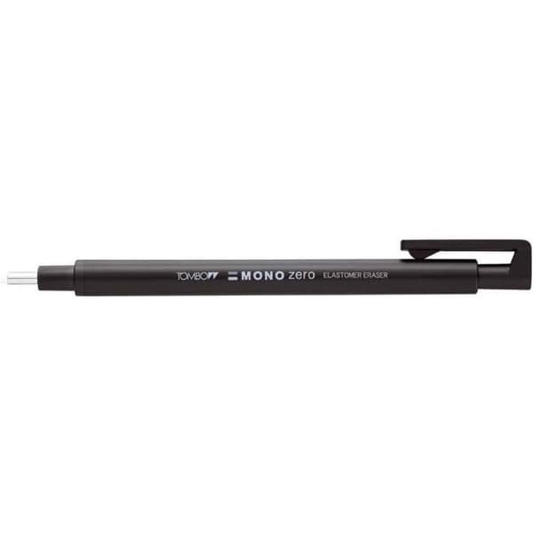 Suddgummipenna - TOMBOW - MONO ZERO ERASER - Svart - Exakt suddgummi - Påfyllningsbar
