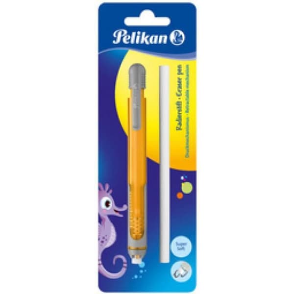 Pelikan Eraser-penna levereras med extra suddgummi, 0,000000 Svart