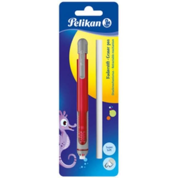 Pelikan Eraser-penna levereras med extra suddgummi, 0,000000 Svart