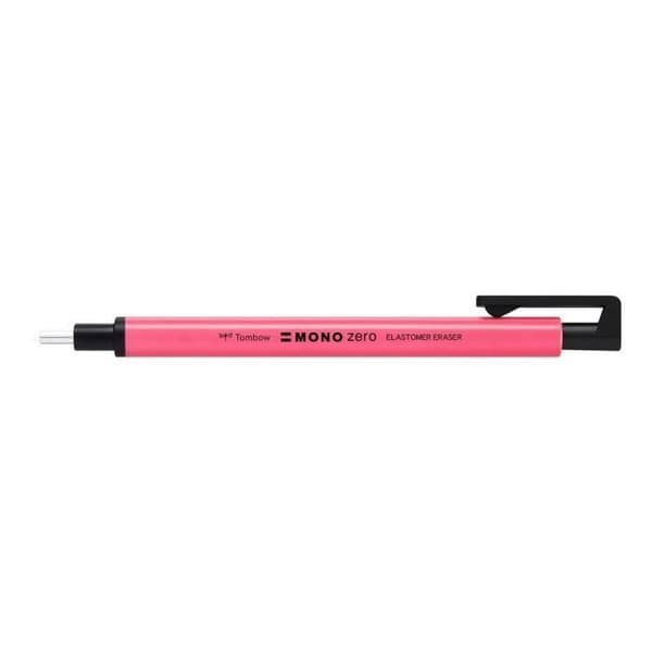 Eraser Pen - TOMBOW - MONO zero - 2,3 mm rund spets - Neonrosa färg - Uppladdningsbar