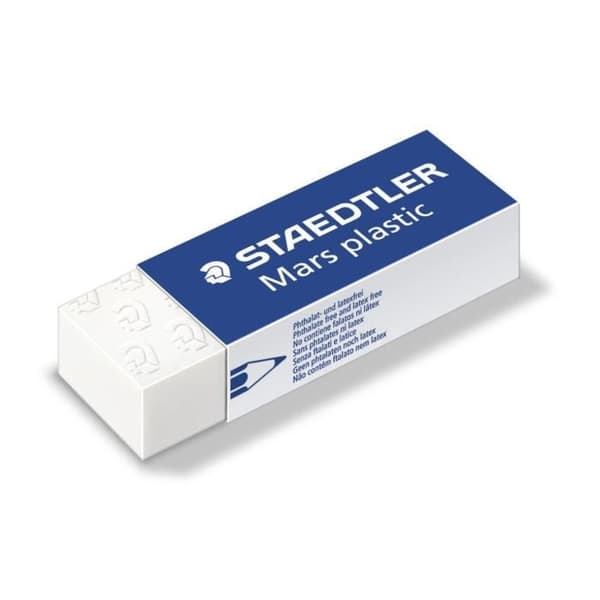STAEDTLER Blisterpack med 4 vita suddgummi utan latex
