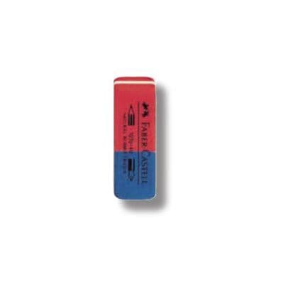 Suddgummi med bläckpenna - ECODIS - Naturgummi - Röd - Blandat - 74x24x10 mm