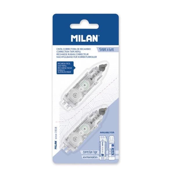 2 Refills för MILAN stretch korrigeringstejp 5mm x 6m