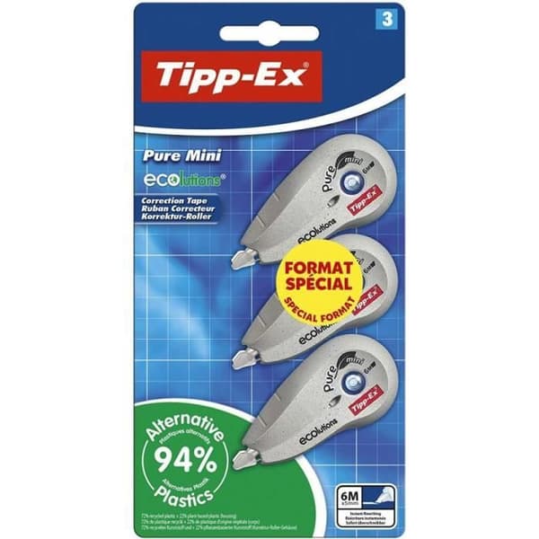 Ruban Correcteur - Tipp-Ex - Pure Mini ECOlutions - 6m - 5mm - Vit