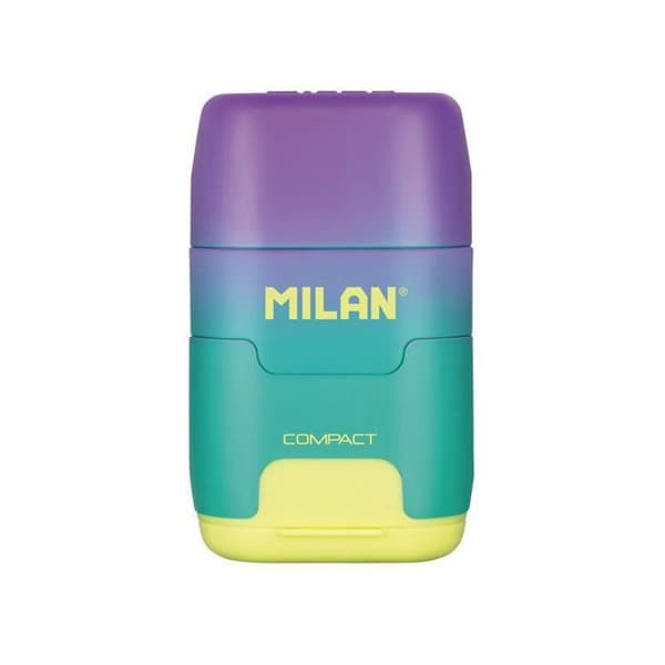Vit suddgummi och pennvässare - 2 i 1 - Solnedgång - Milano