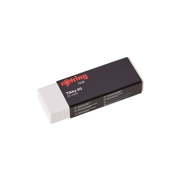 Suddgummi - ROTRING - Tikky 20 - Vit - Vuxen - Blandat