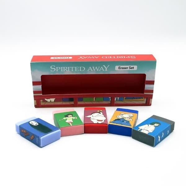 Set med 5 suddgummin - Studio Ghibli - Min granne Totoro - Karaktärer