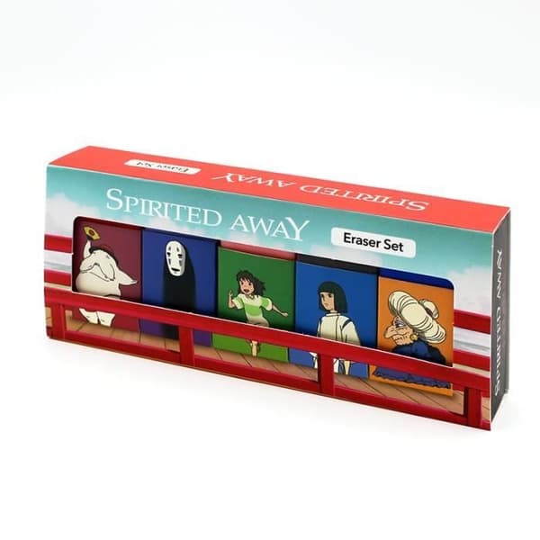 Set med 5 suddgummin - Studio Ghibli - Min granne Totoro - Karaktärer