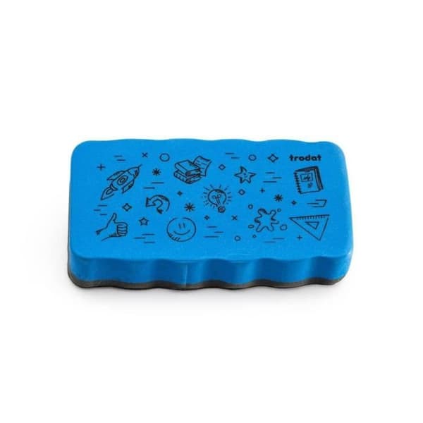 Magnetisk suddare för whiteboard Blå - Storlek: 10,5 x 5,5 x 1,8 cm