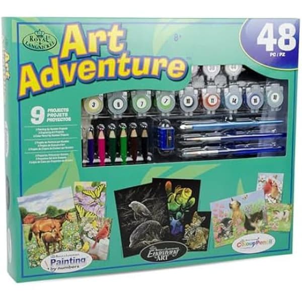 Royal & Langnickel Art Adventure – Färgade Lápices (paket med 9)