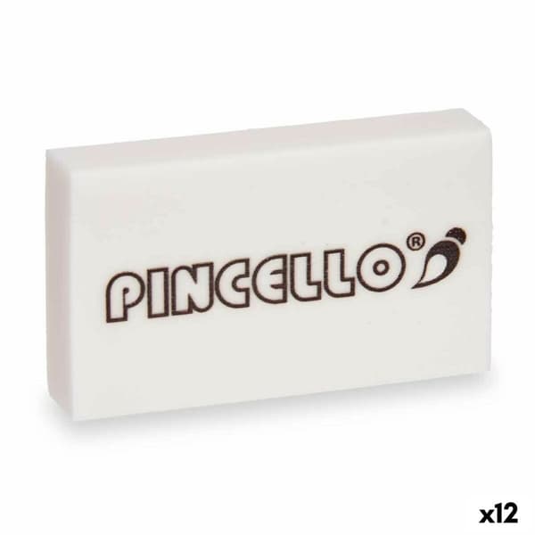 Viskelæder Pincello 485 Hvid (12 enheder)