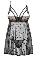 Miniatyrbild 3 av 5: Obsessive Heartia Babydoll Black Babydoll