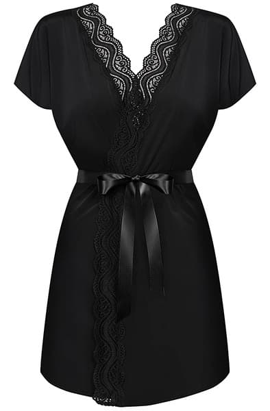 Obsessive Diyosa Peignoir Black