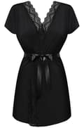 Miniatyrbillede 3 af 5: Obsessive Diyosa Peignoir Black