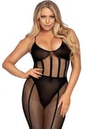 Miniatyrbillede 1 af 2: Leg Avenue Bodysuit & Matching Skirt