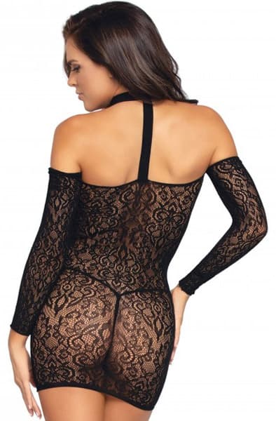 Leg Avenue Long Sleeve Halter Mini Dress