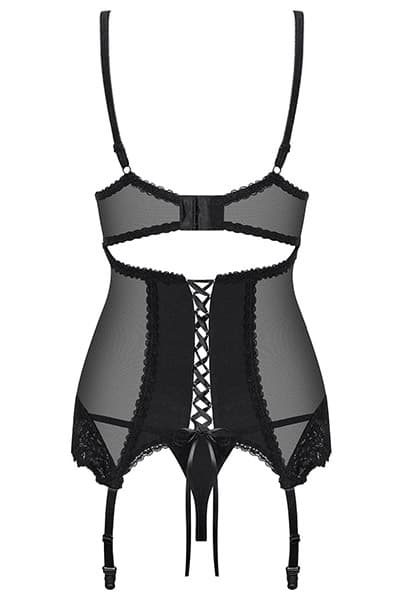 Obsessive Amallie Corset & Thong seksikkäät alusvaatteet