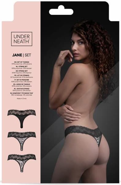 Underneath Jane Thong Set of 3
