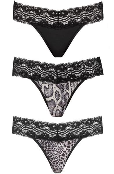 Underneath Jane Thong Set of 3 L/XL