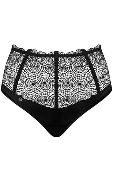 Obsessive Sharlotte Panties Black Spetstrosa