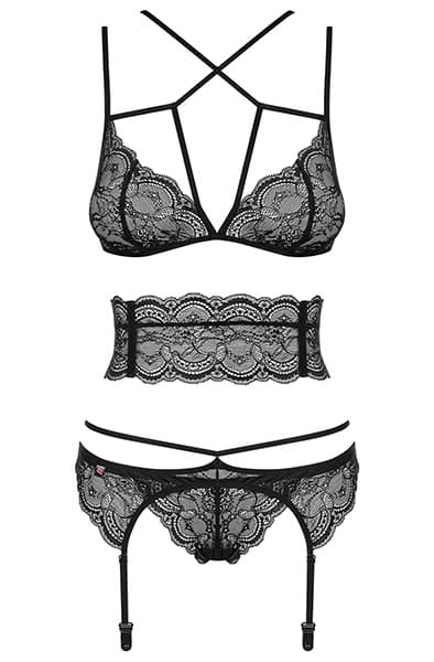 Obsessive Frivolla 4-pcs Black