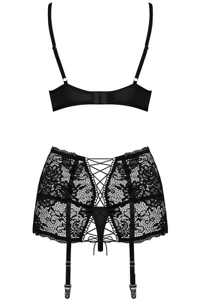 Obsessive Peonesia 3-pcs Set Black