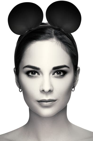Chic Headband With Mouse Ears Musöron
