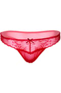 Miniatyrbild 3 av 3: Sexy Floral Lace String Red Spetstrosa