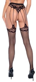 Miniatyrbild 2 av 2: Suspender String with Stockings - Black