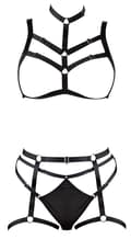 Miniatyrbillede 7 af 8: COTTELLI BONDAGE HARNESS SÆT SORT S/L